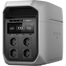 ECOFLOW Delta 3 Max Plus – Estación de energía portátil 2048 Wh, 3000 W, LiFePO4