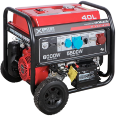 XGREENS X70MTE – Generador de gasolina trifásico/monofásico 6 kW con motor Honda GX390